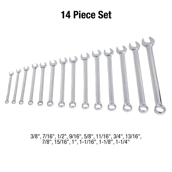 V-GROOVE COMBO WRENCH SET 3/8-1 1/4